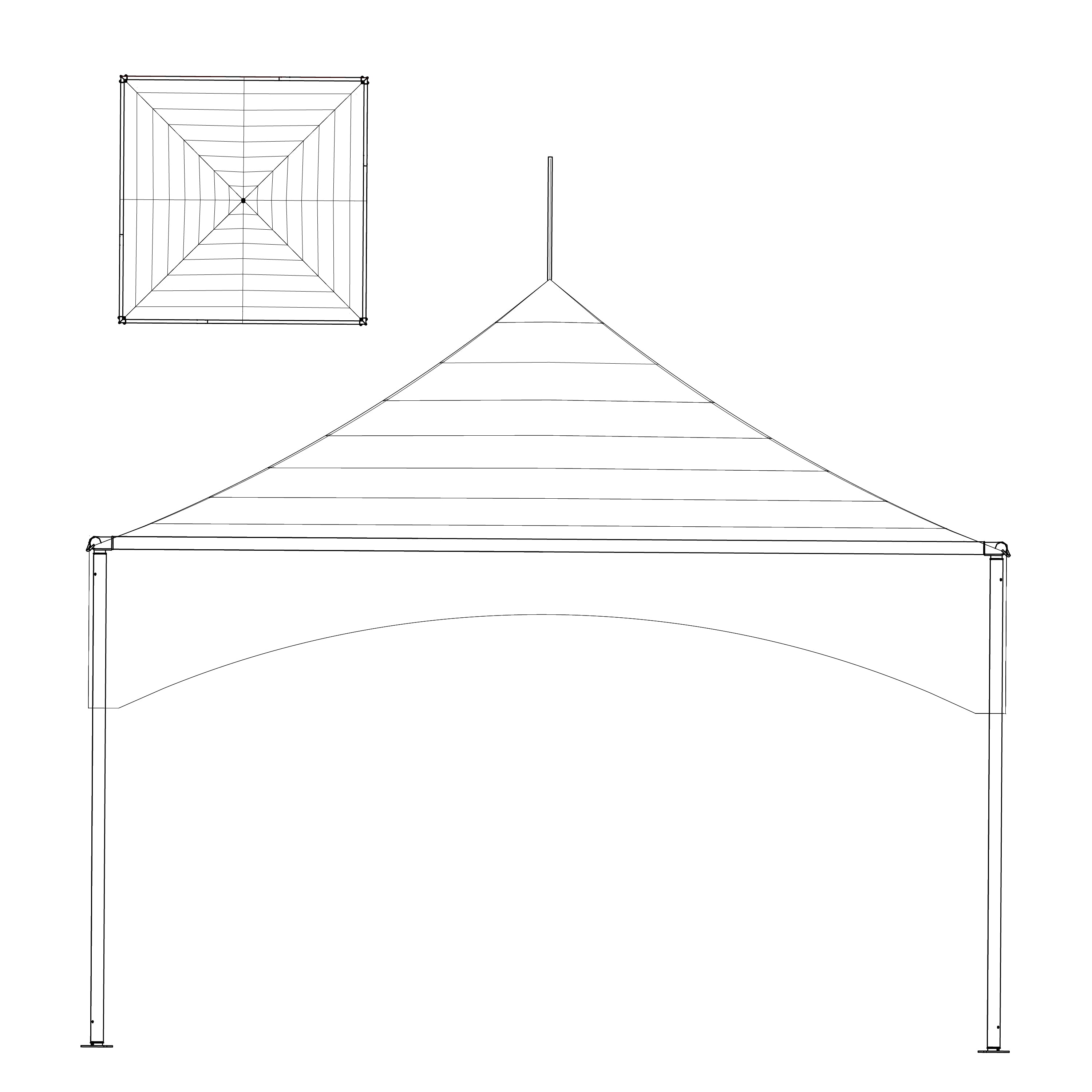 Marquee Tent, 15' x 15' Value Series