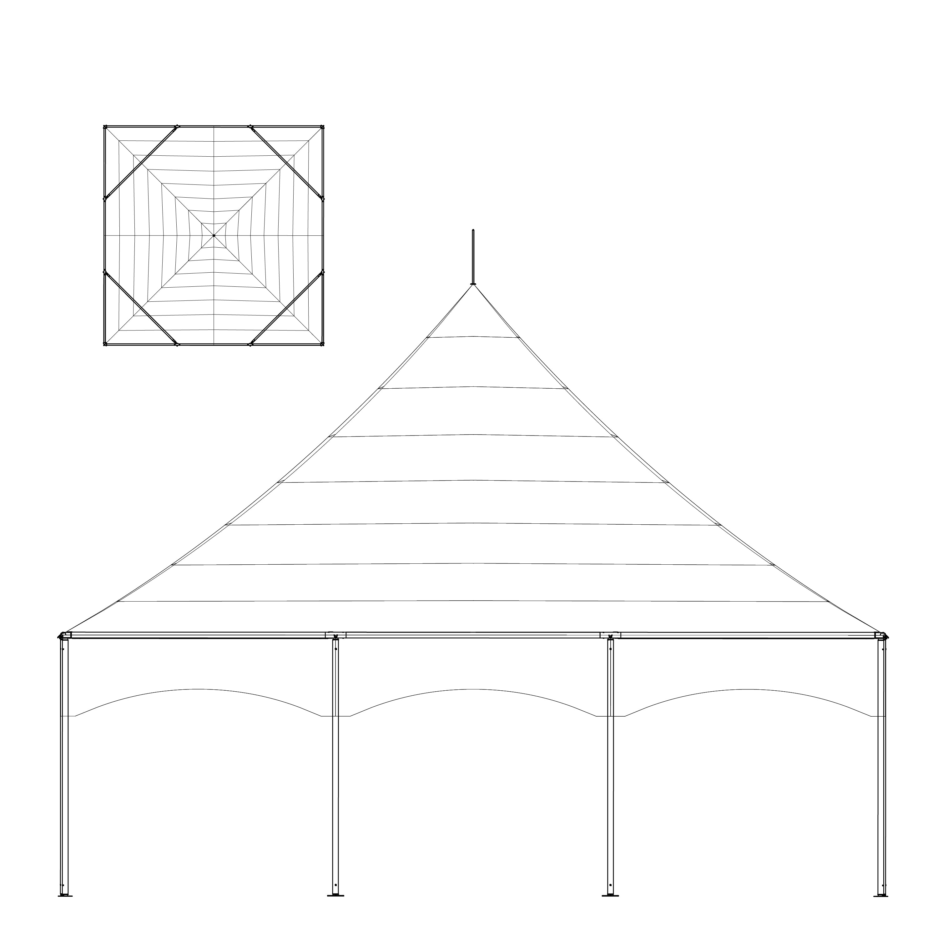 Marquee Tent, 30' x 30' Value Series