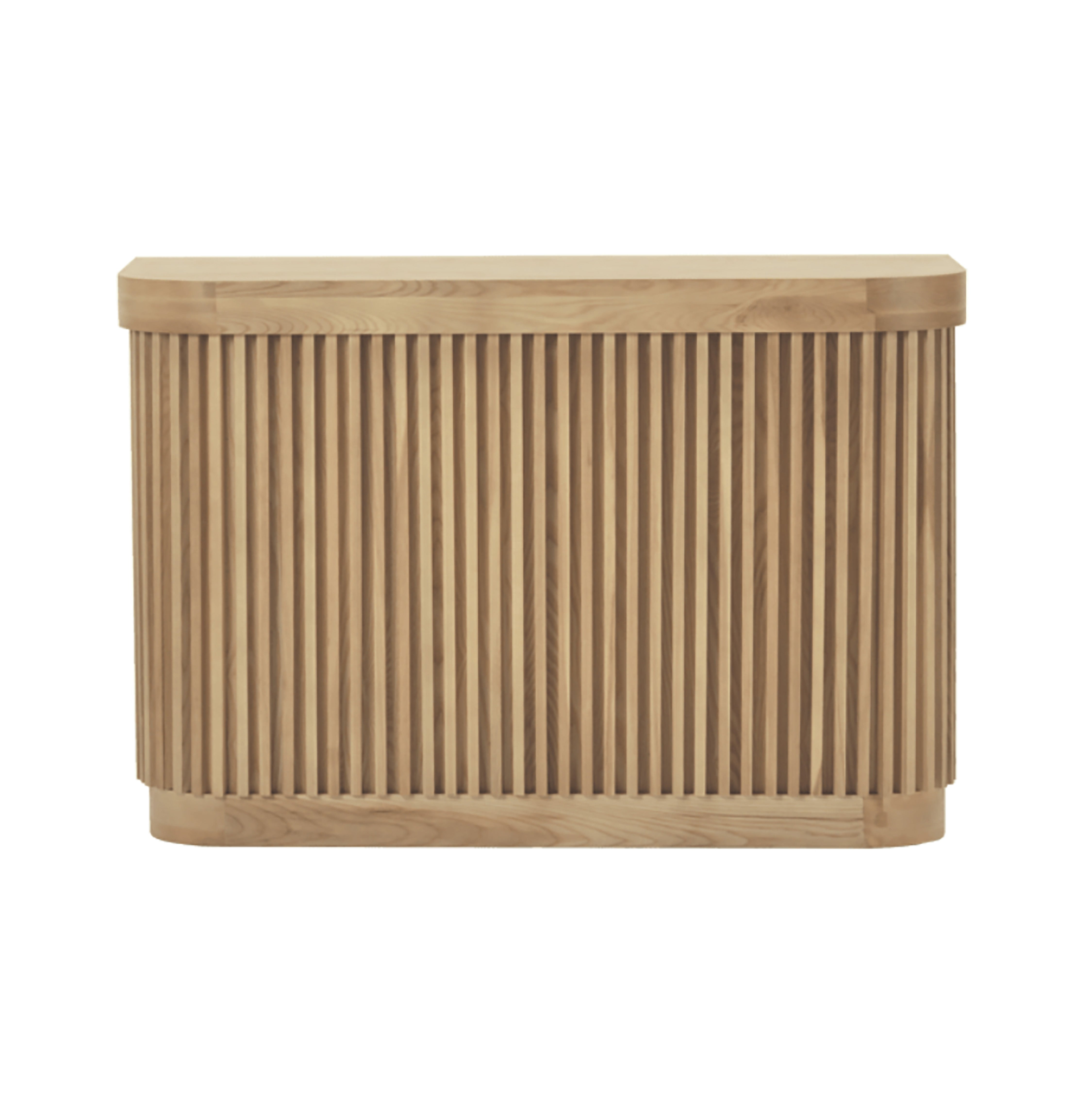 FLUTED NATURAL WOOD EVENT BAR