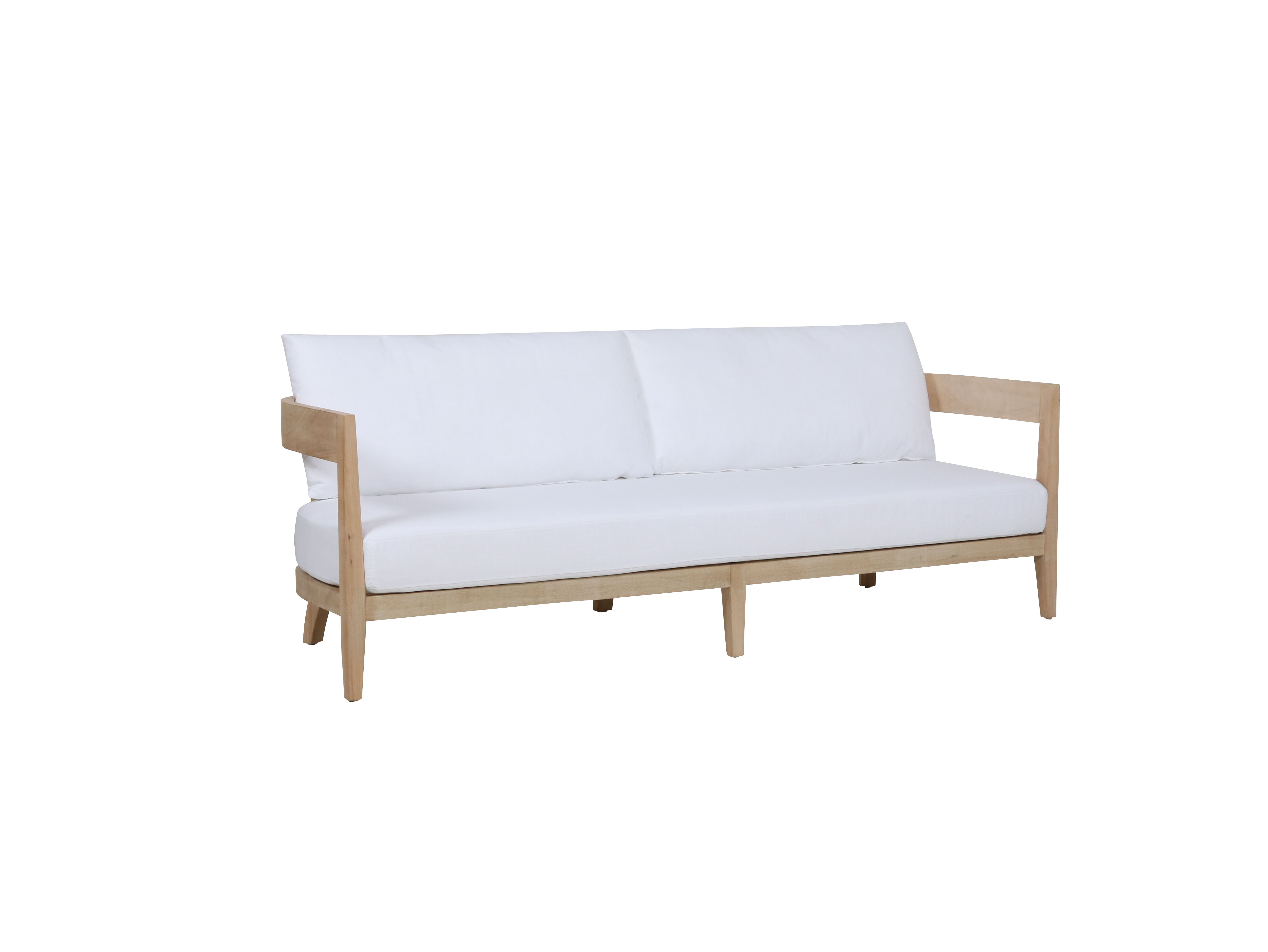 Balmain Lounge Sofa, White Linen