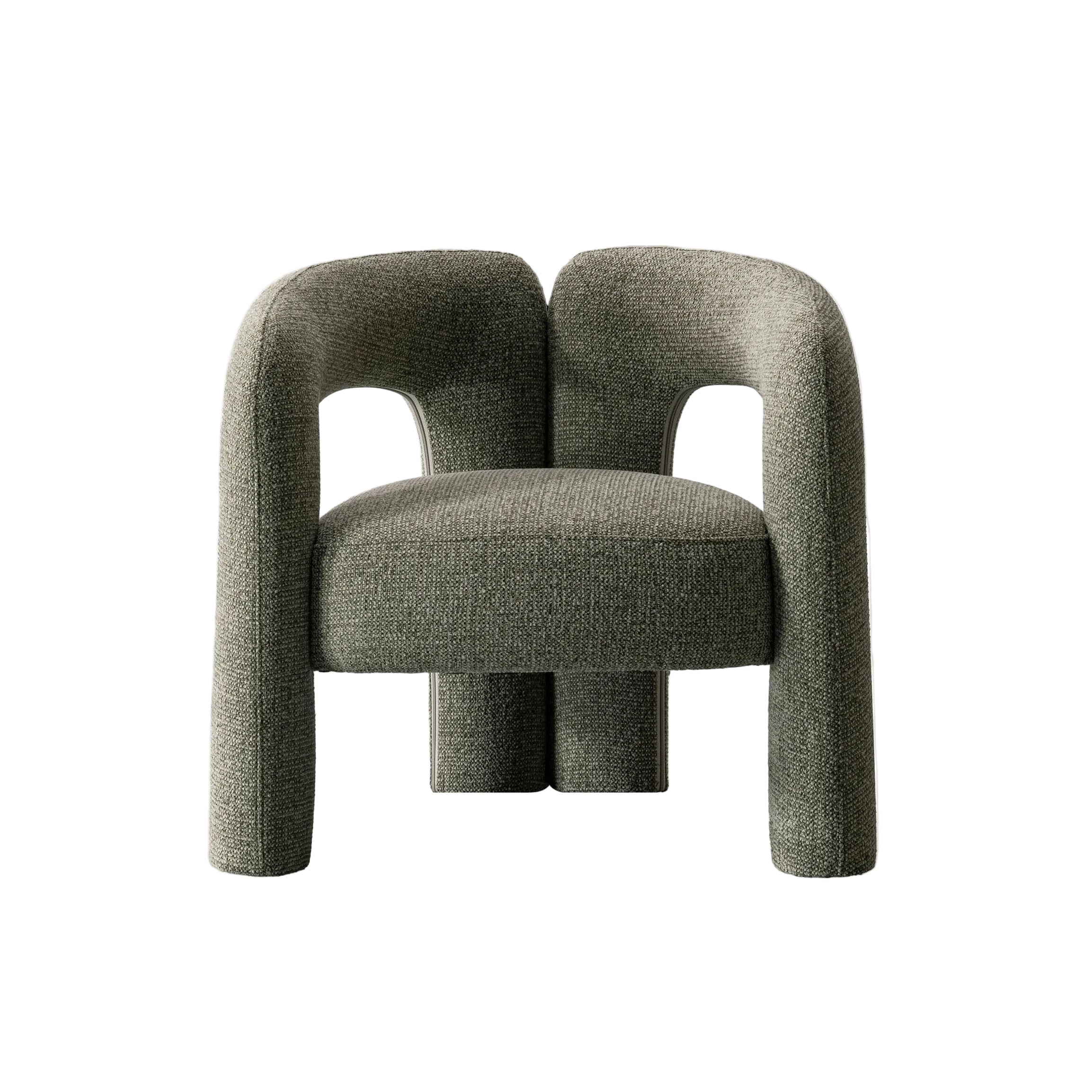 Elo, Single Gray Accent Chair