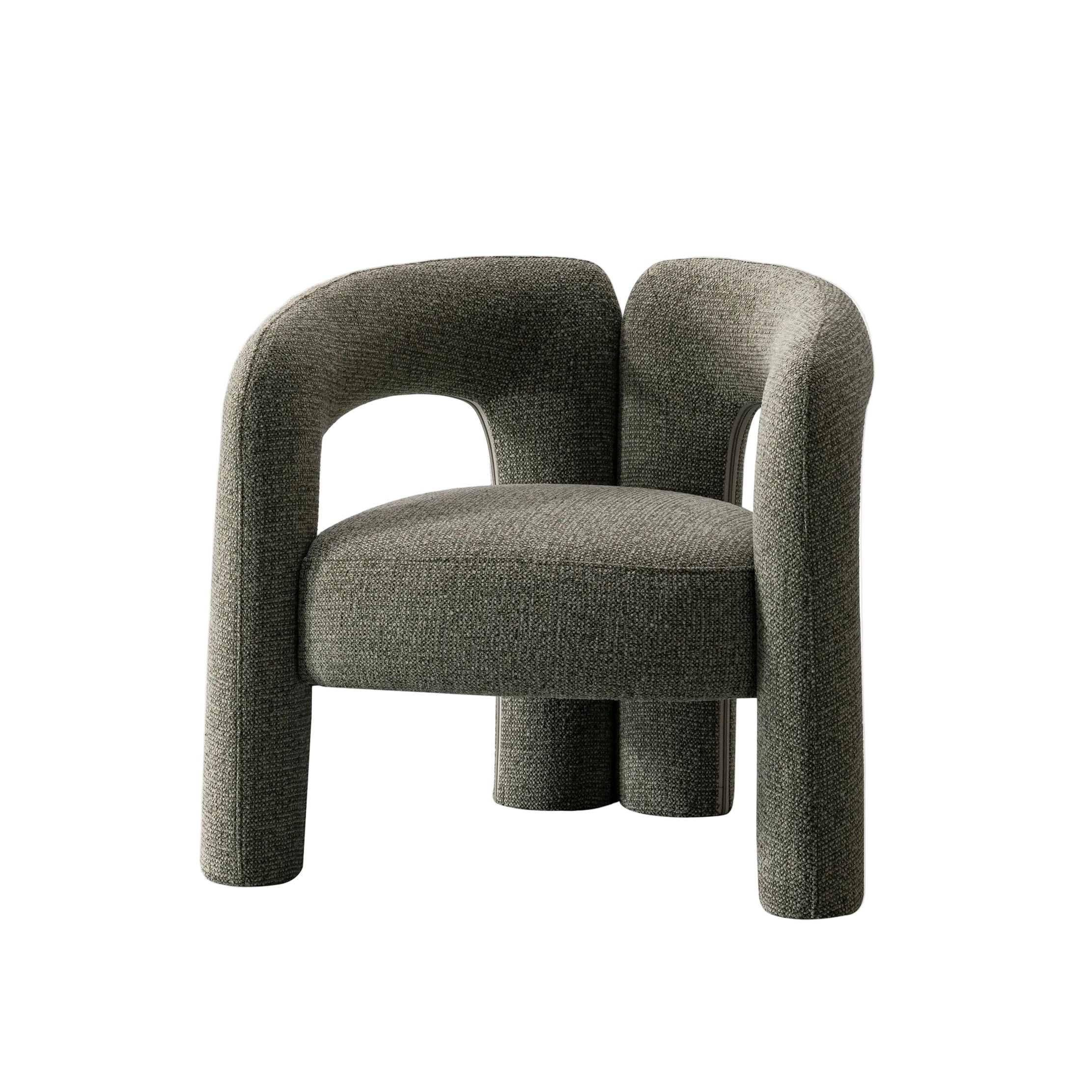 Elo, Single Gray Accent Chair