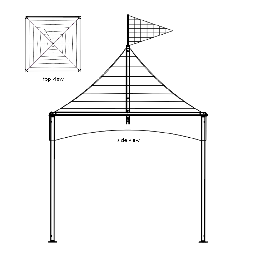 tent dwg Marquee Tent, 10' x 10'