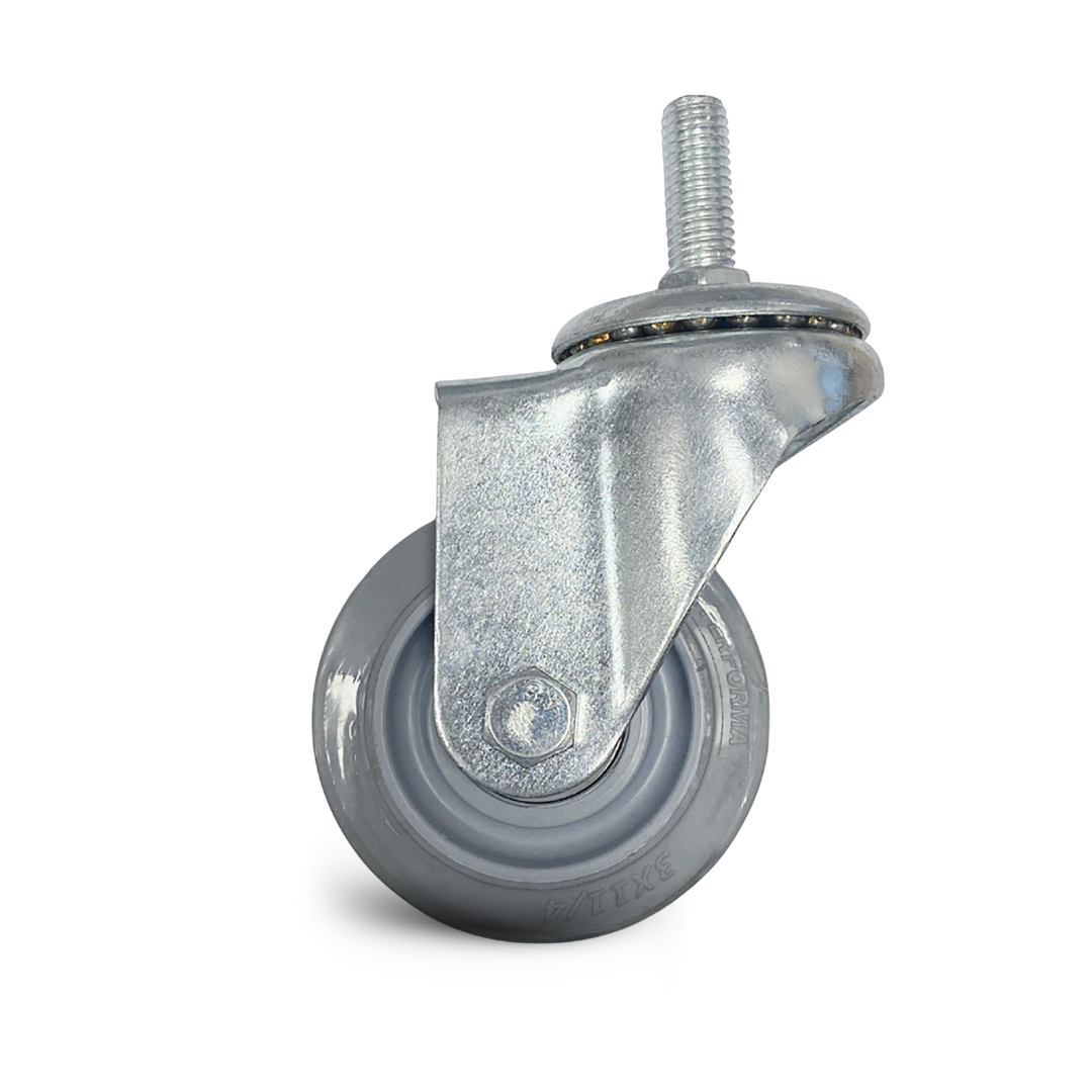 Caster Wheel No Brake, LED Folding Bar