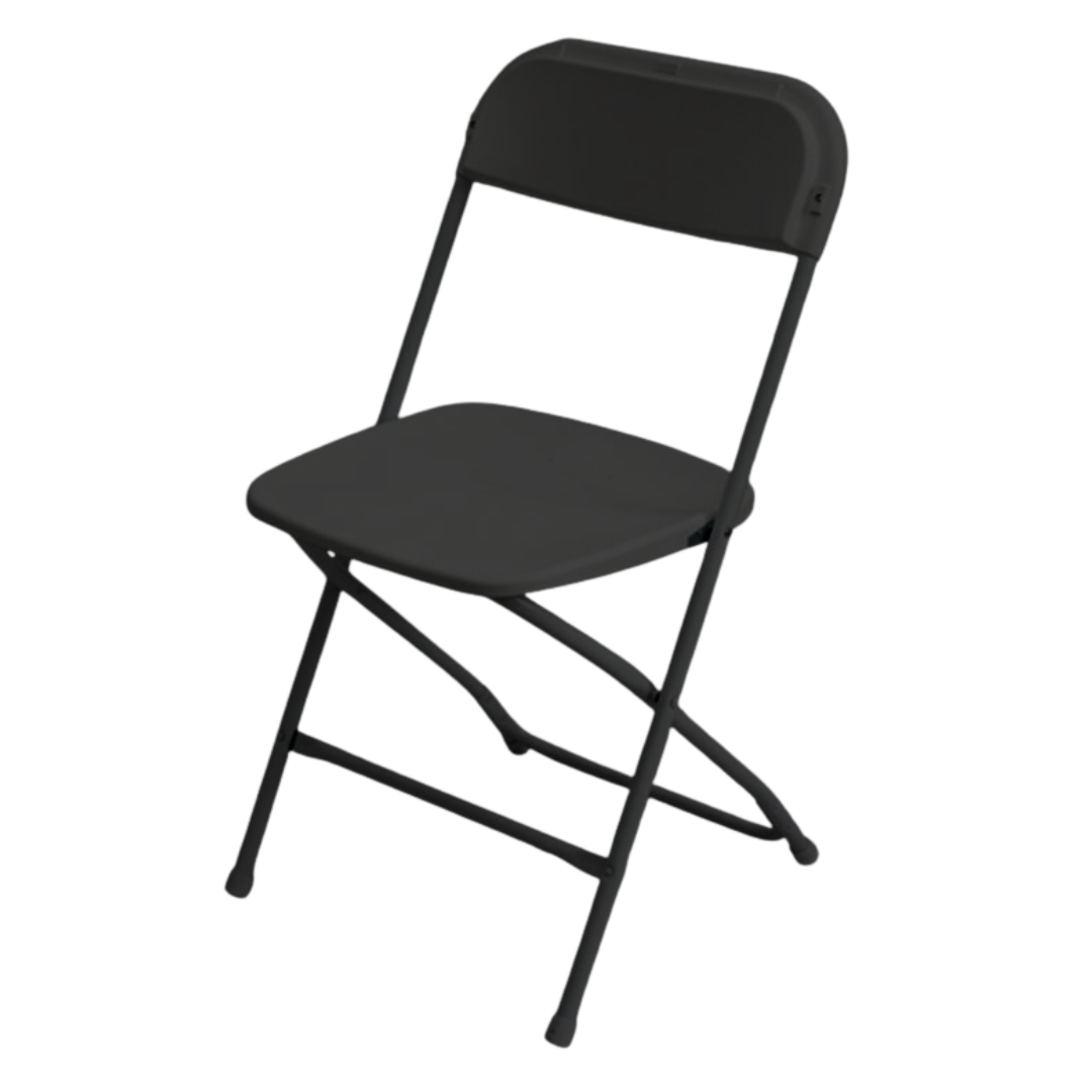Chair, Folding Black Seat & Black Frame Advantage Series