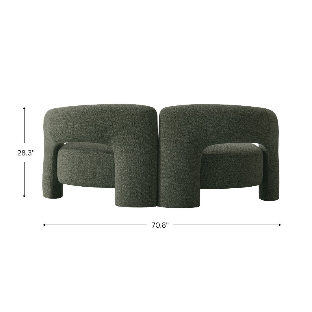 Elo, Double Green Accent Sofa