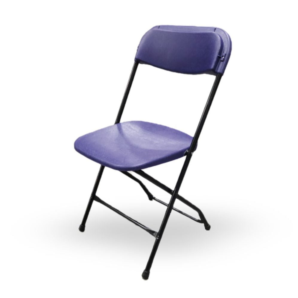 Chair, Folding Purple Seat & Black Frame Pro Series