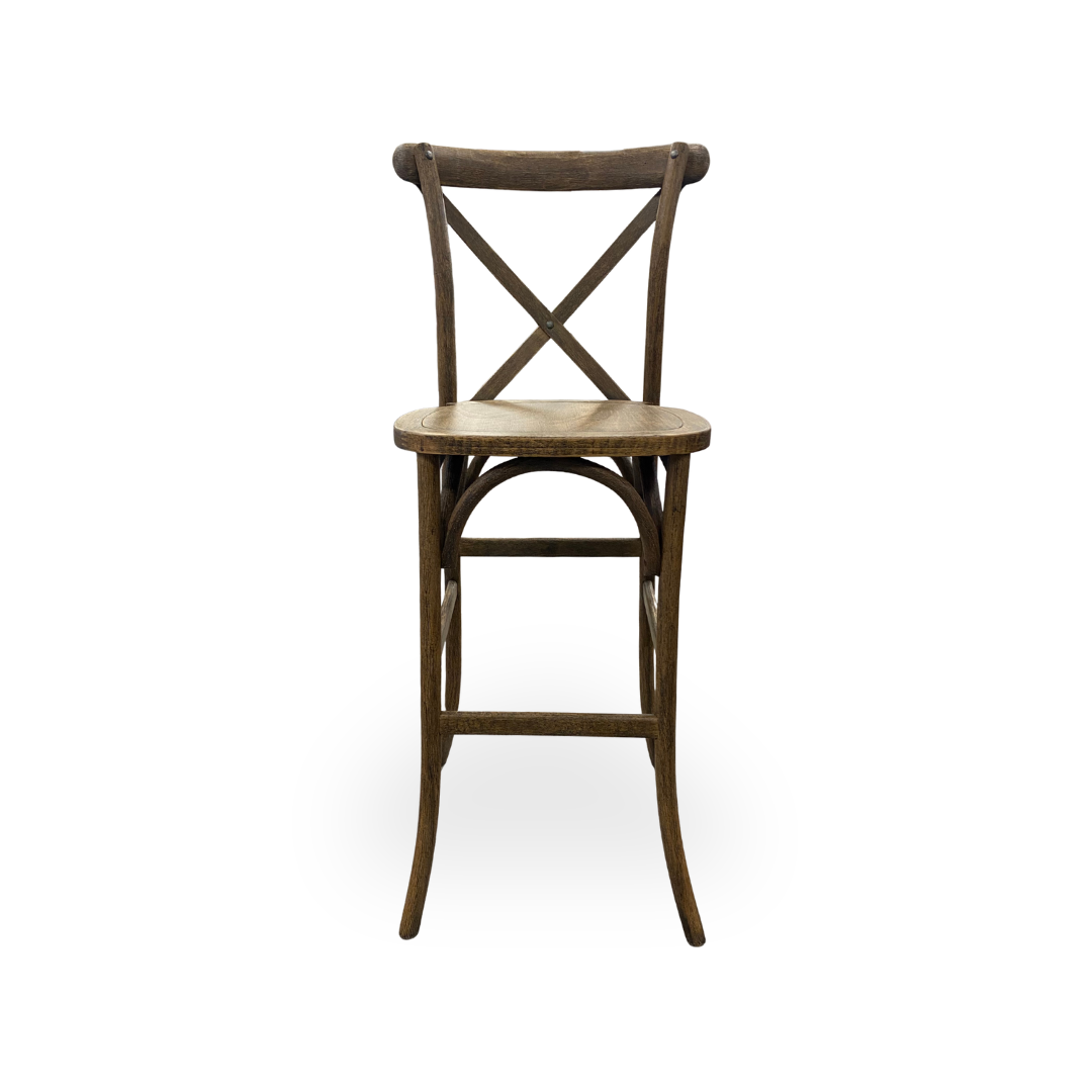Stool, Crossback Antique Assembled