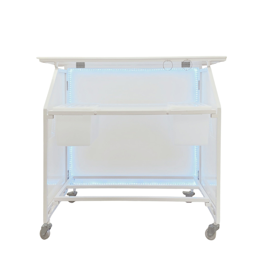 LED Folding Bar with White Frame