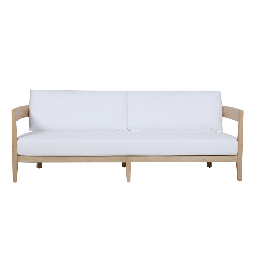 Balmain Lounge Sofa, White Linen