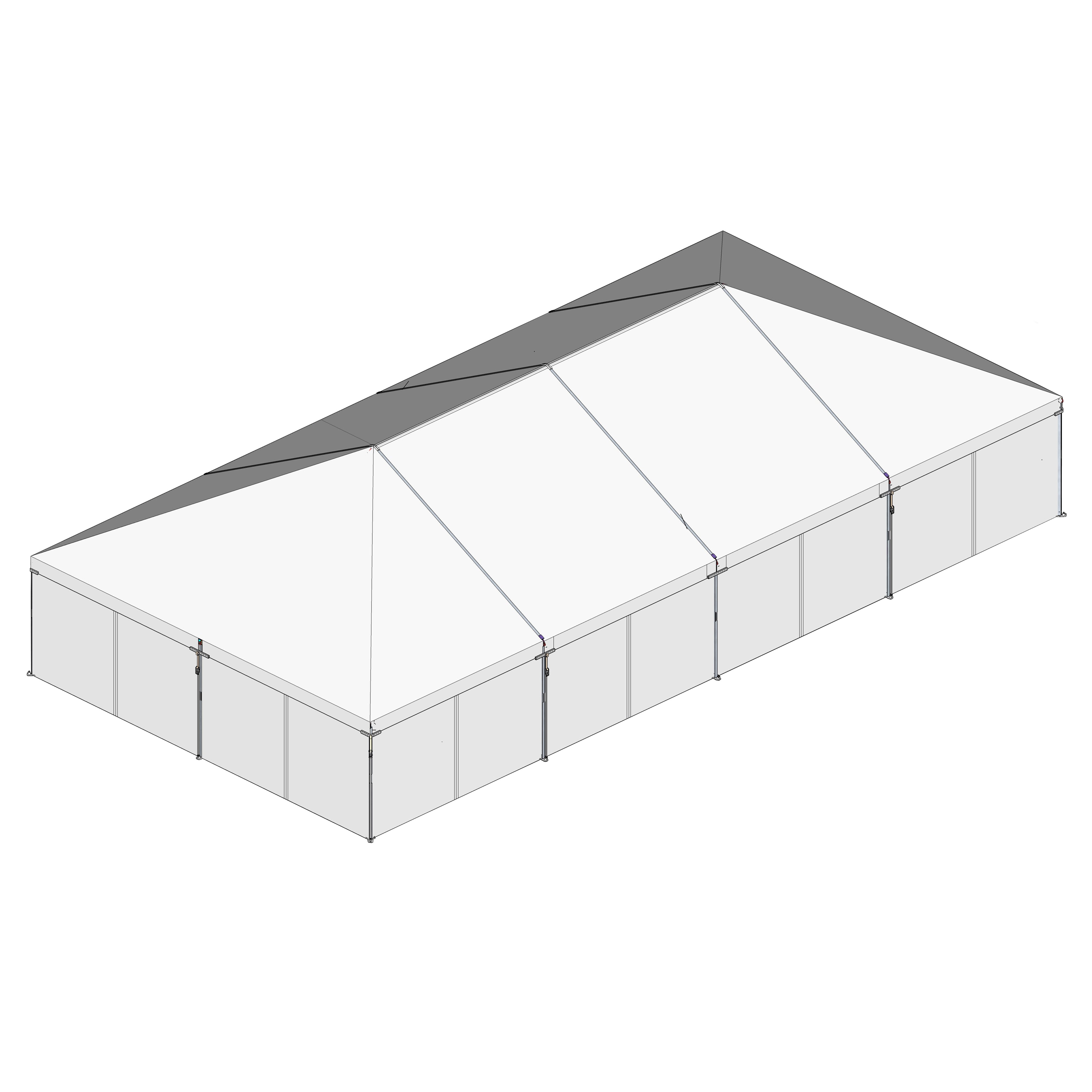 Turbotrack Tent, 30' x 60' Plain Walls