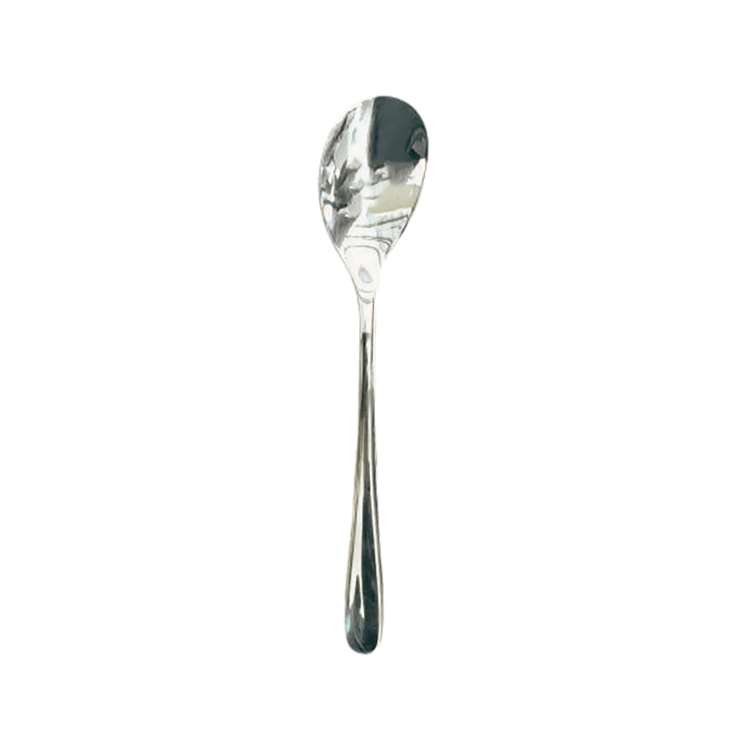 Silver spoon dinnerware for the hospitality industry.