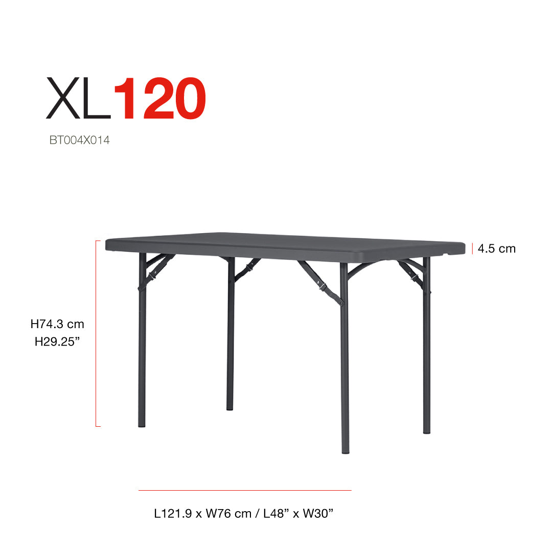 Zown Folding Table, XL120 (30" x 48") New Classic