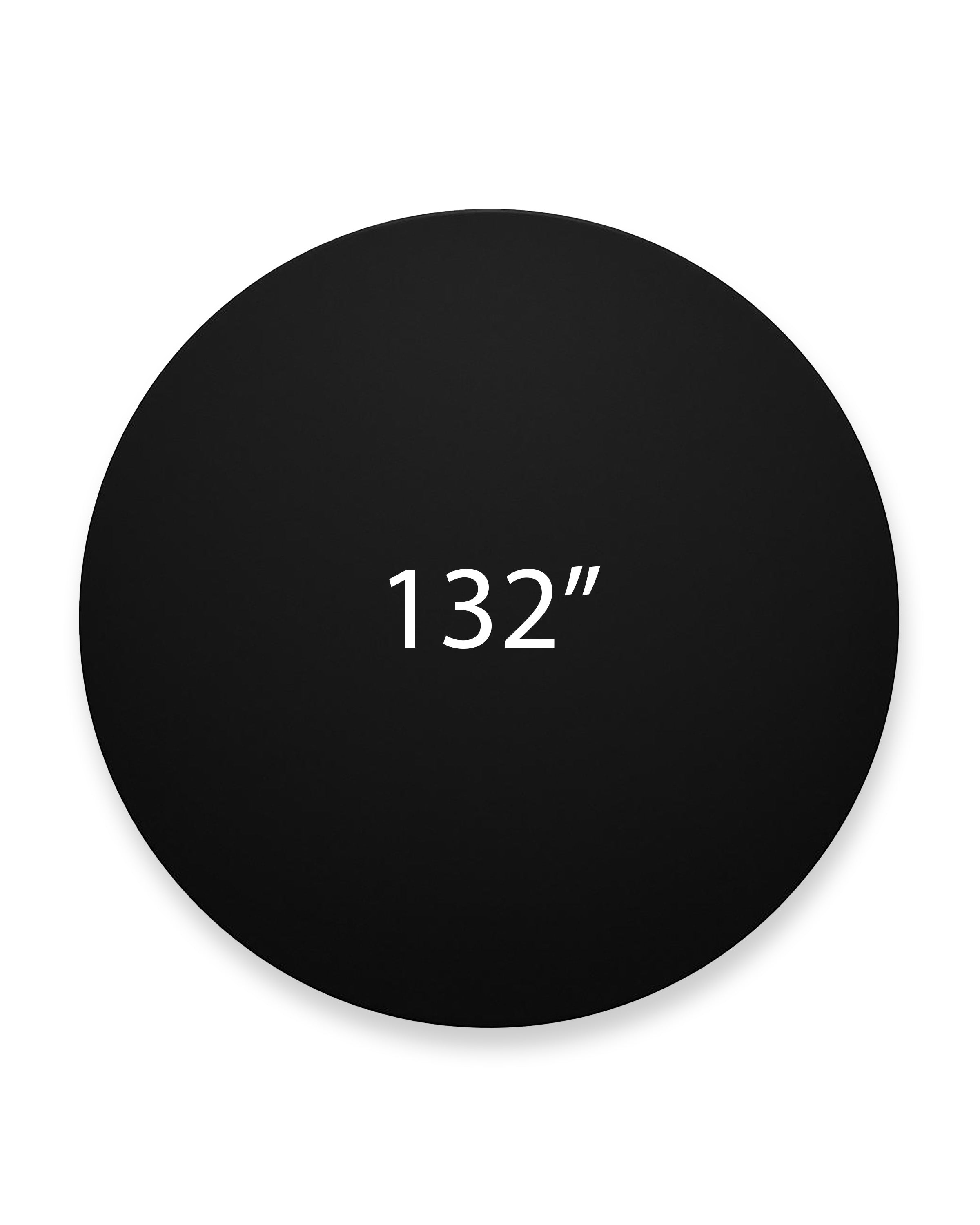 Tablecloth 132" Round Black Standard