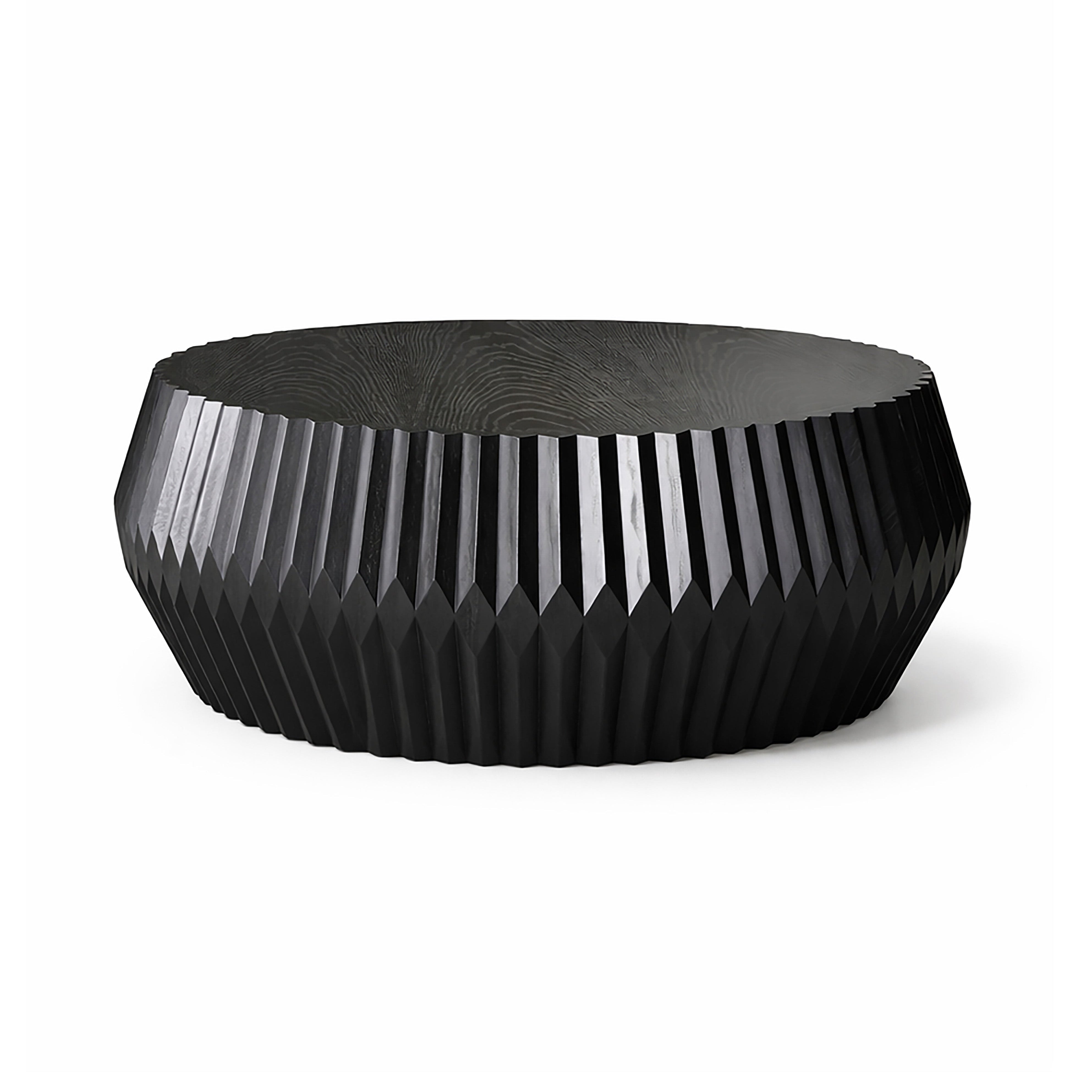 Ebony Fluted Mondo Coffee Table