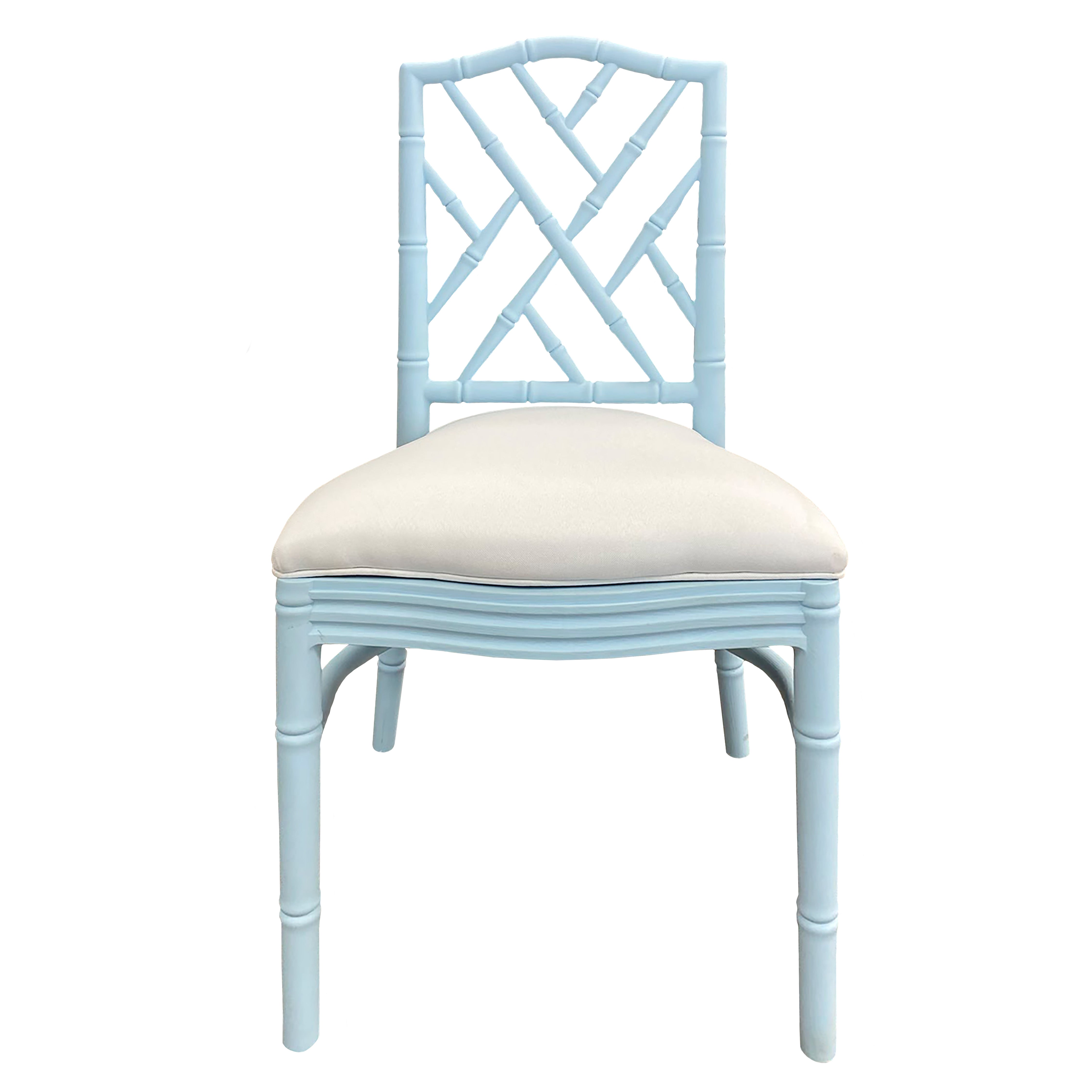 Chair, Chippendale Blue Stacking