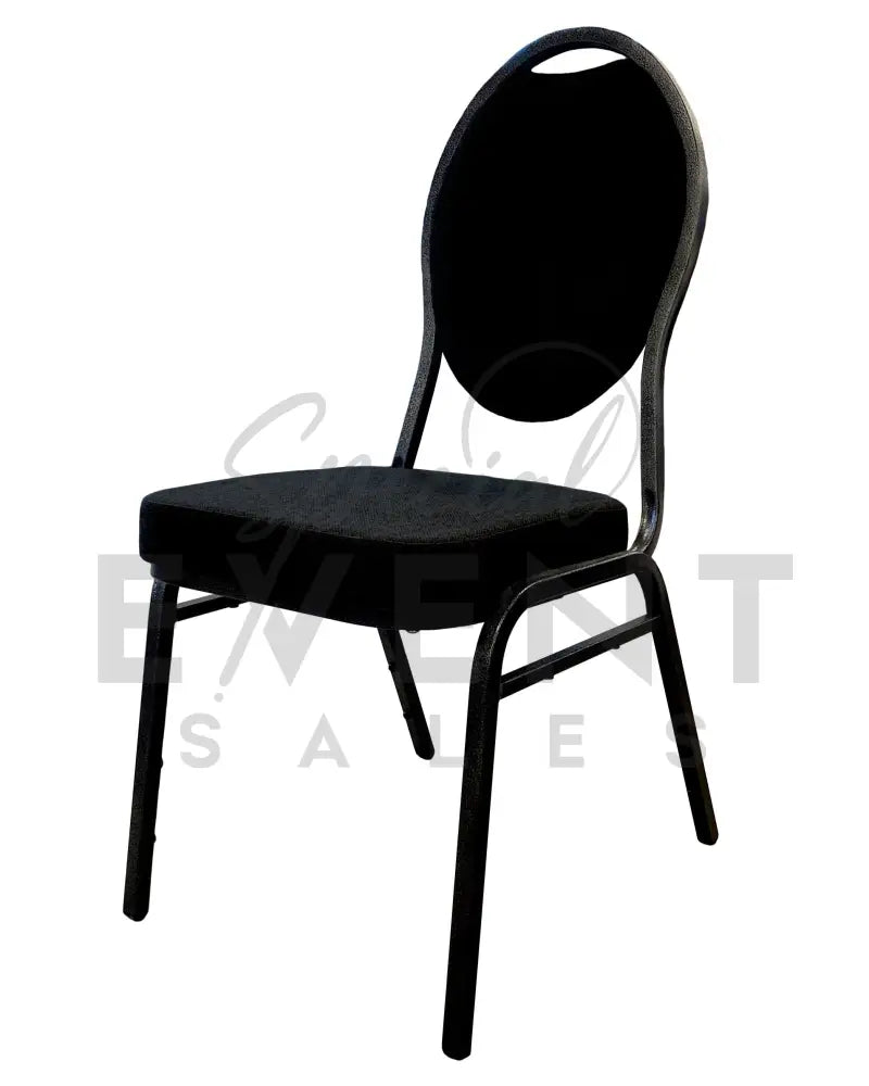 Black upholster banquet event chair