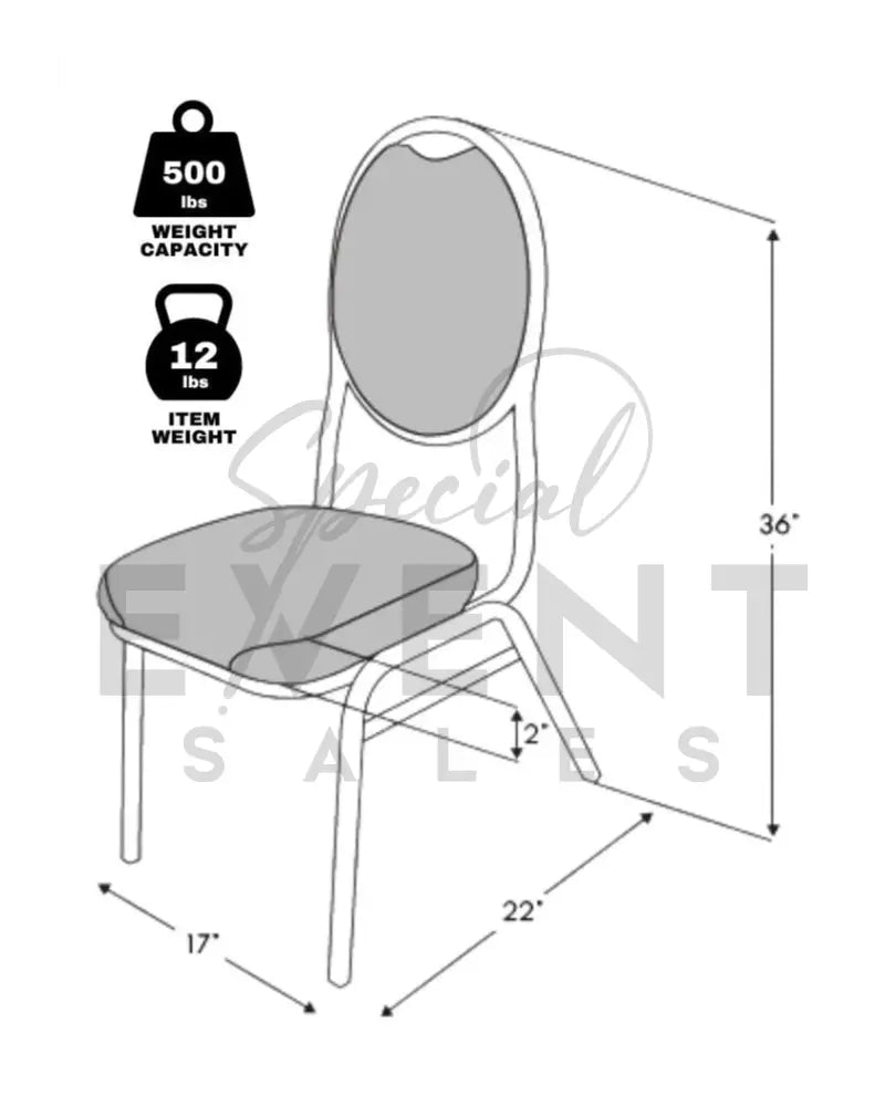 Chair Banquet Oval Grey SES Chairs