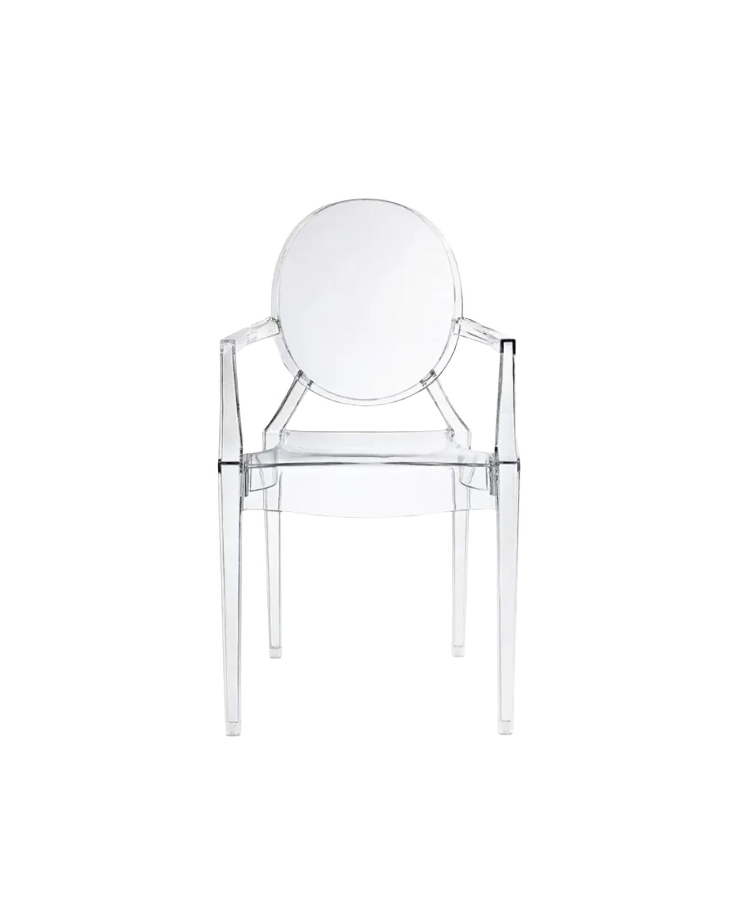 Transparent/ clear resin chair. Perfect for luxury events and weddings.