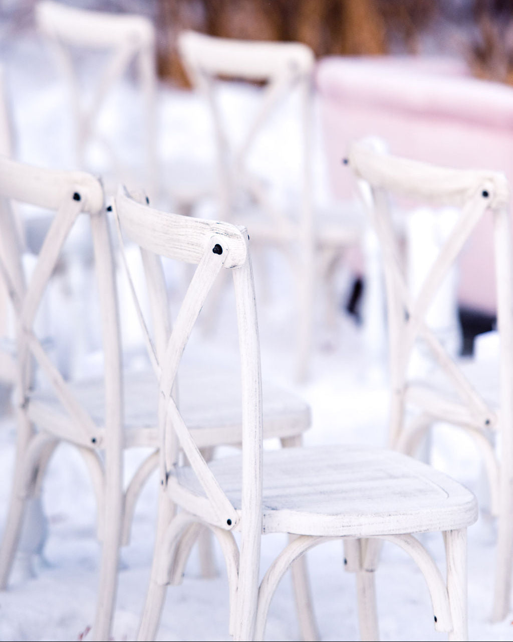 Chair, Crossback Limewash Resin