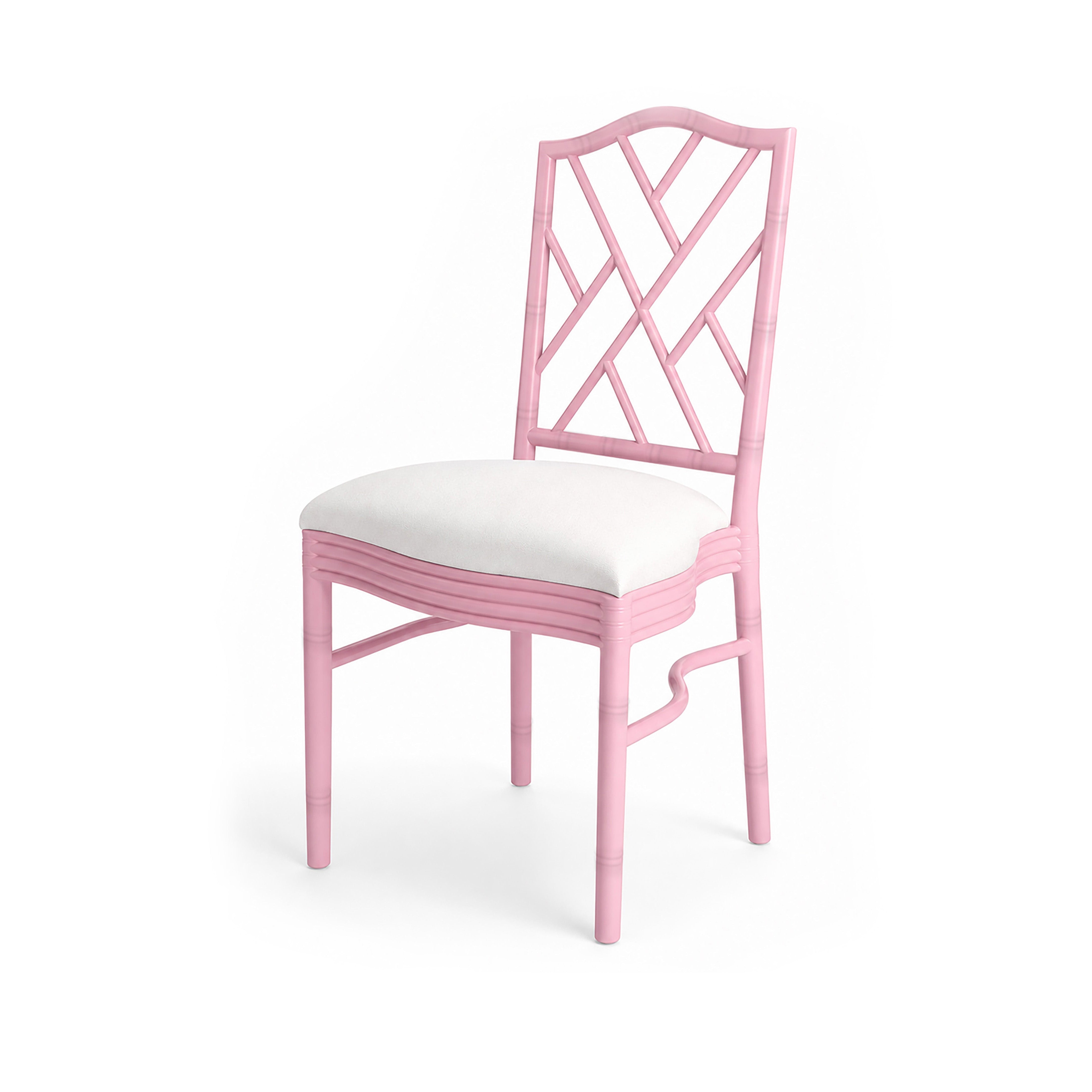 Chair, Chippendale Pink Stacking