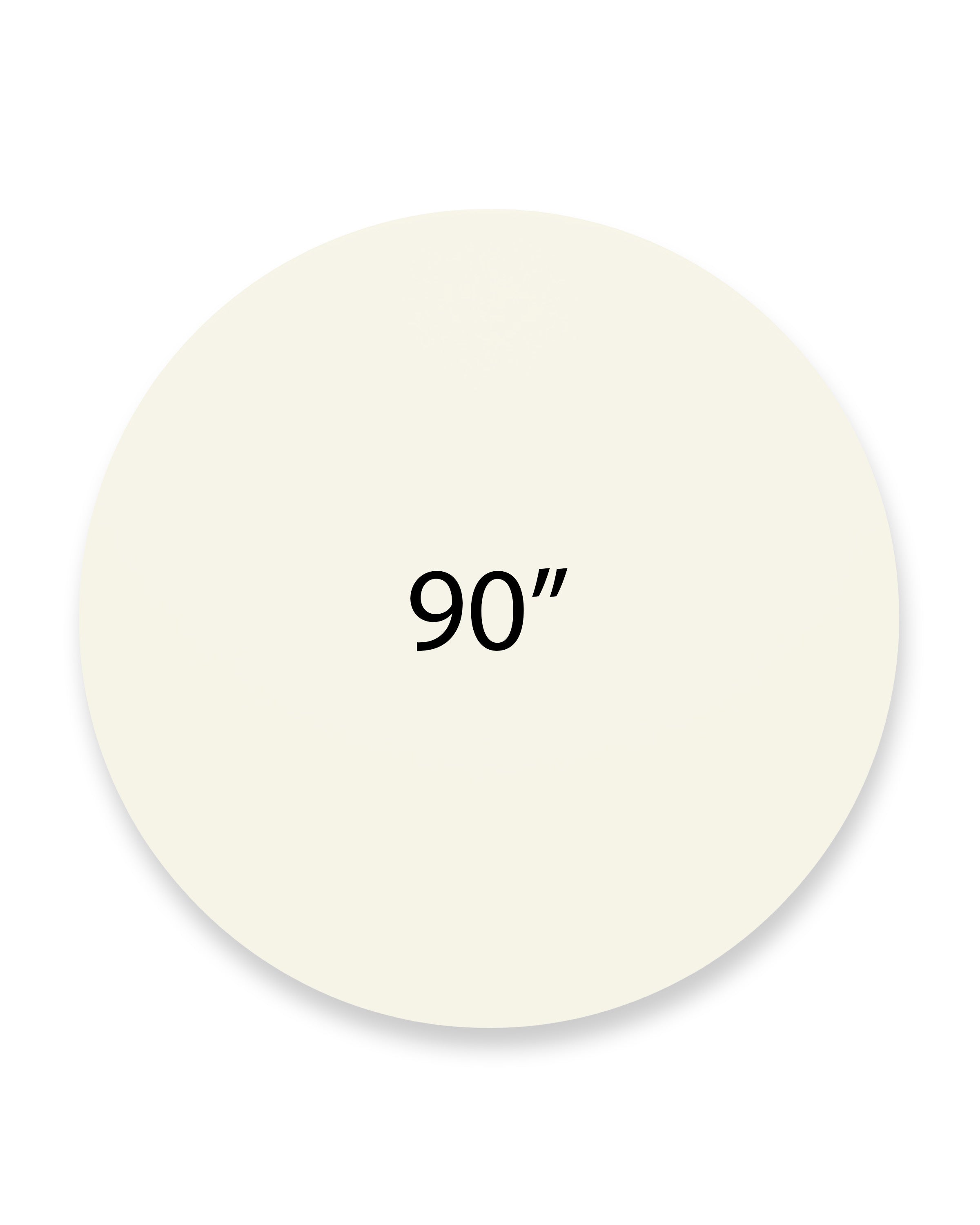 Tablecloth 90" Round Ivory Majestic