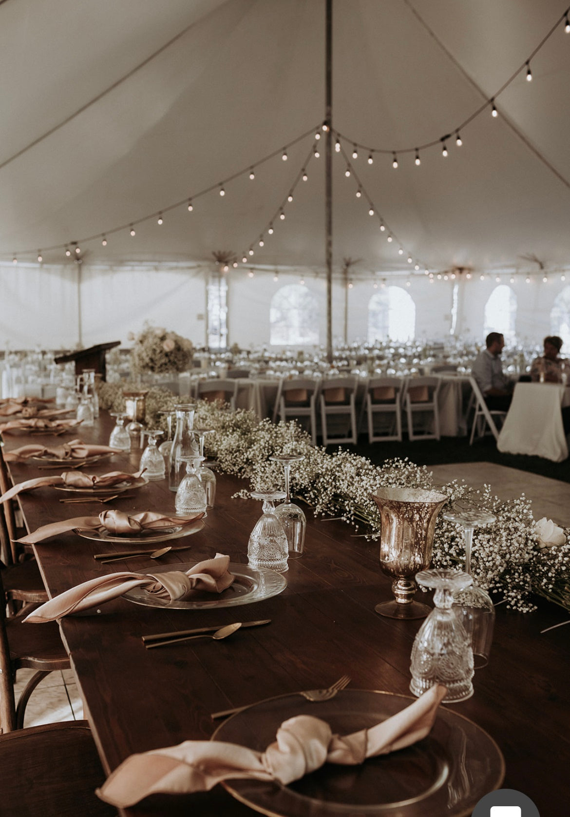 Pole Tent 40’ x 100’ White Tents - Pole