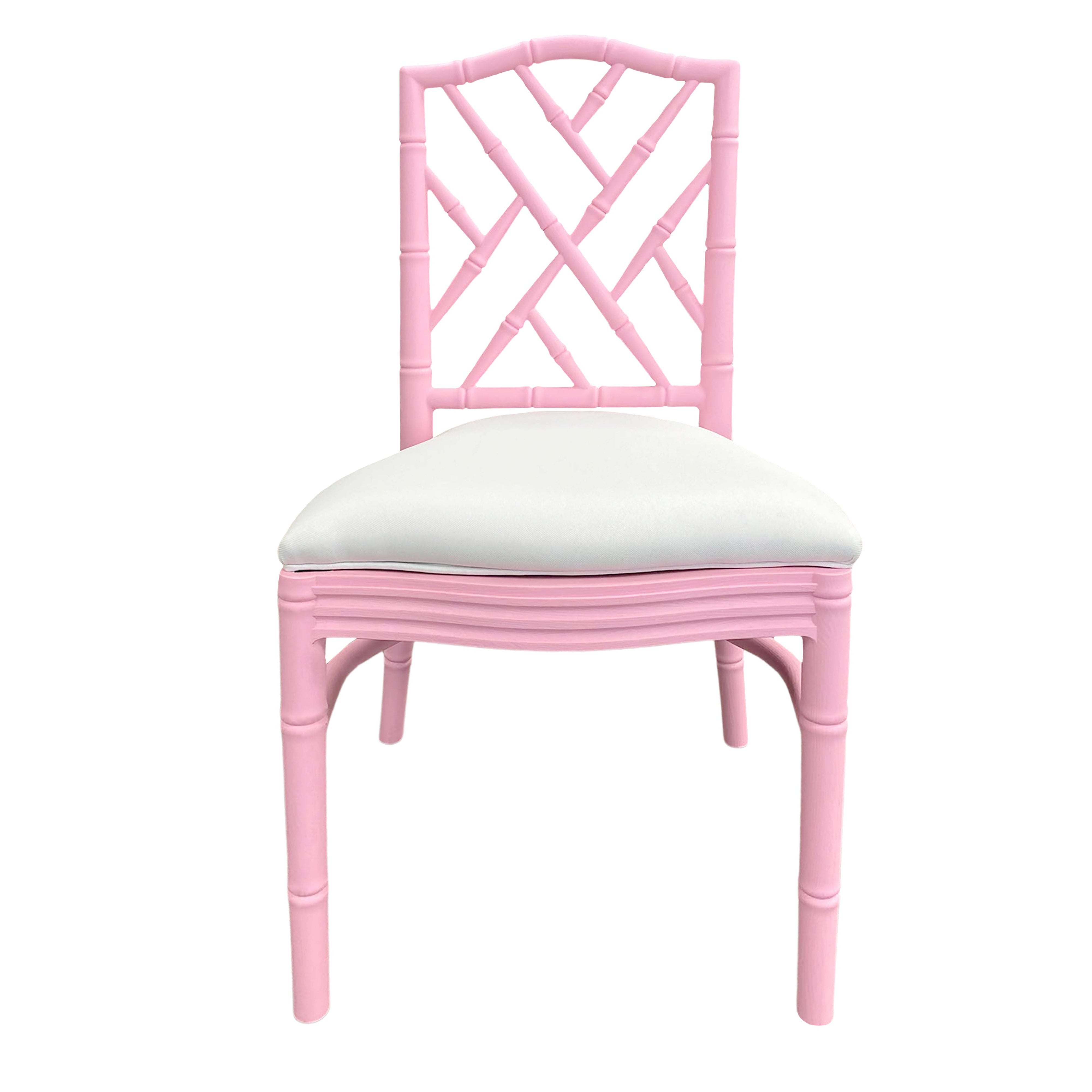 Chair, Chippendale Pink Stacking