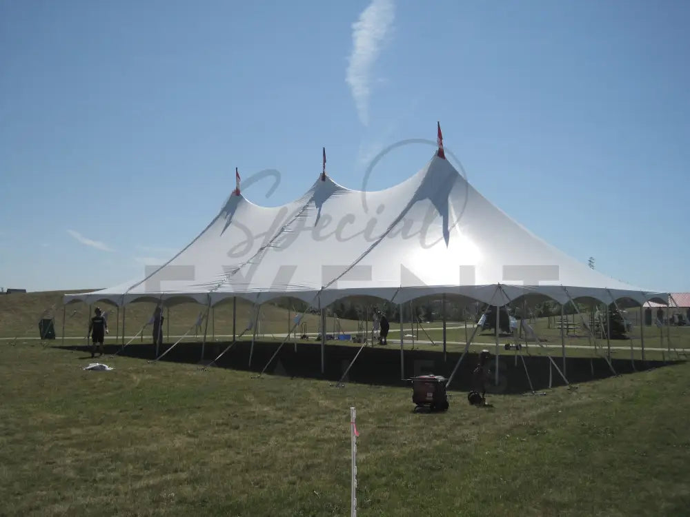Pole Tent 40’ x 80’ White Tents - Pole