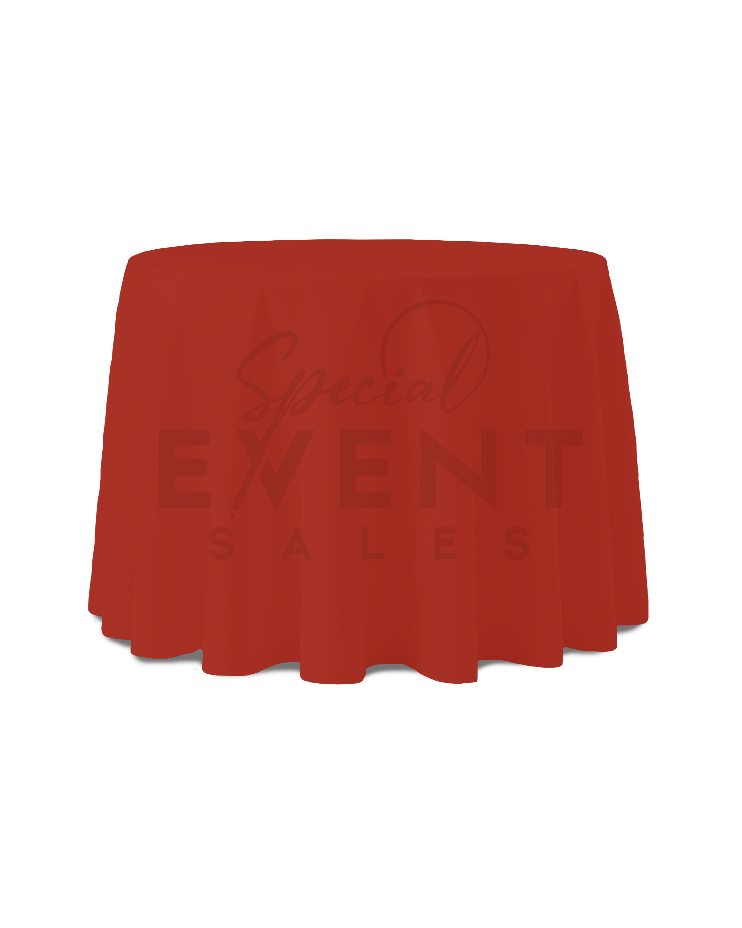 Tablecloth 90" Round Red Standard