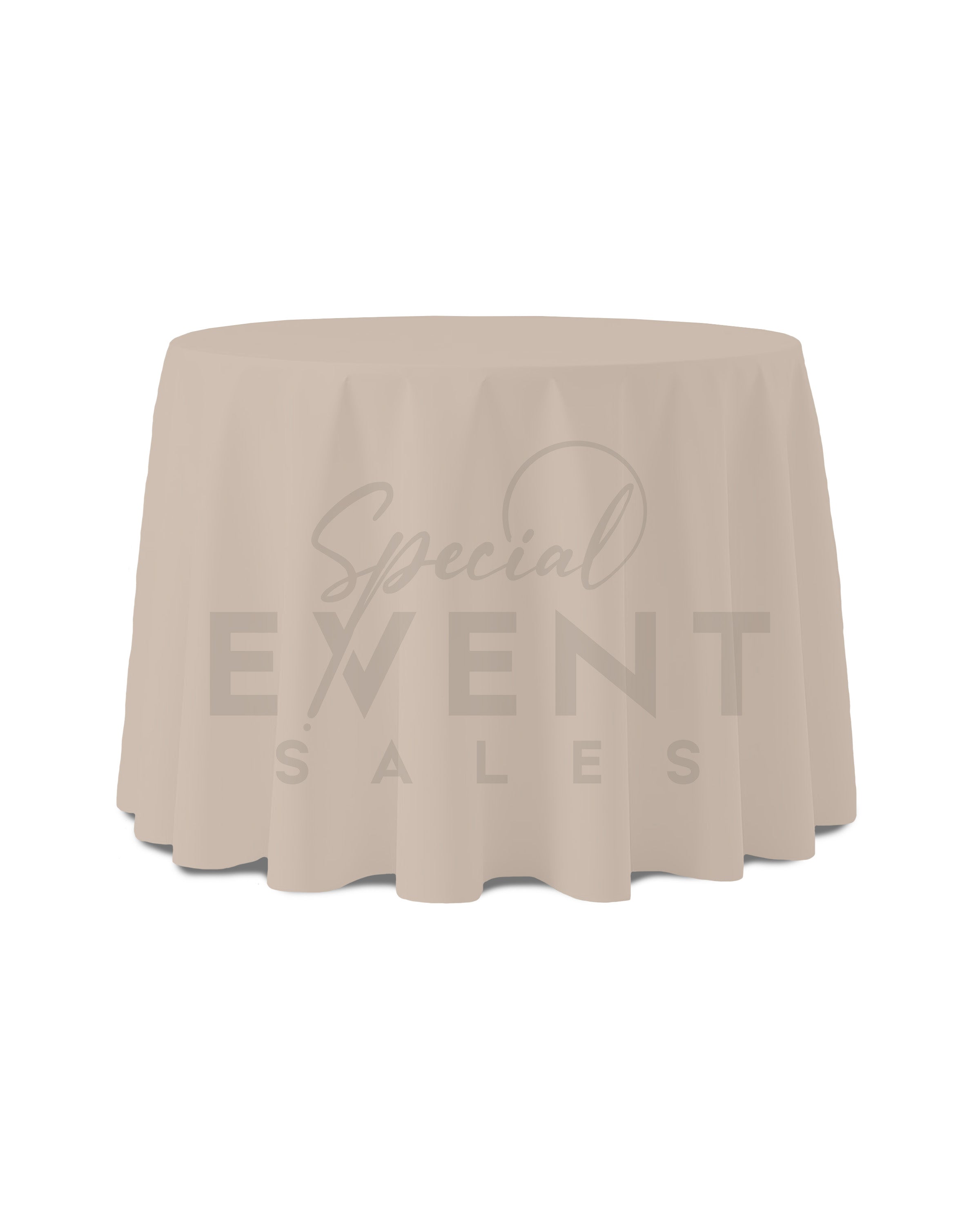 Tablecloth 120" Round Tan Majestic