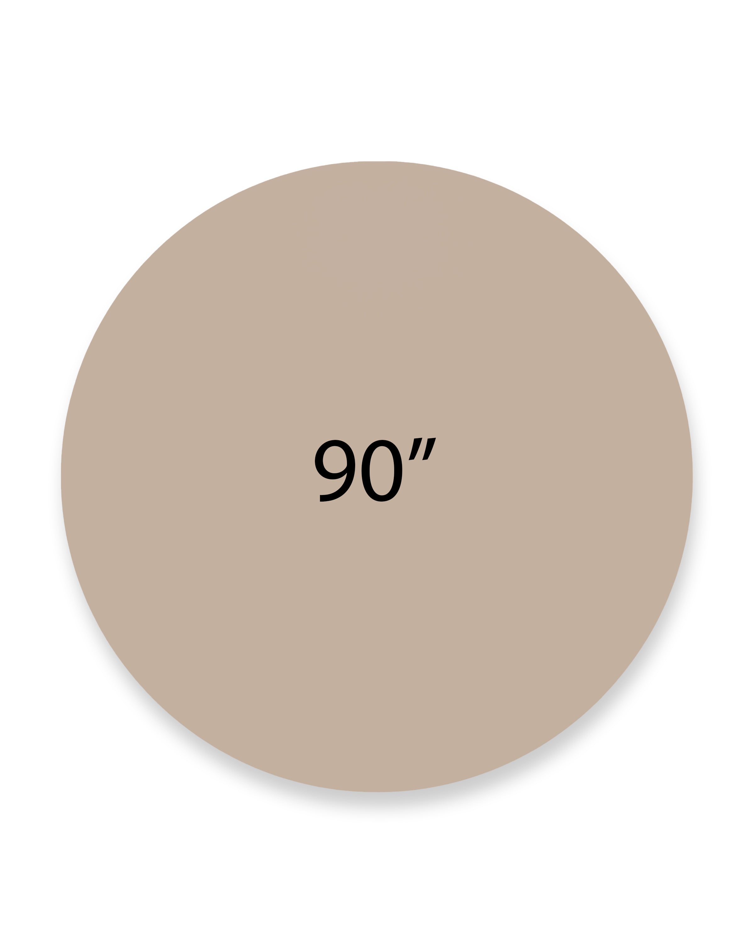 Tablecloth 90" Round Tan Majestic