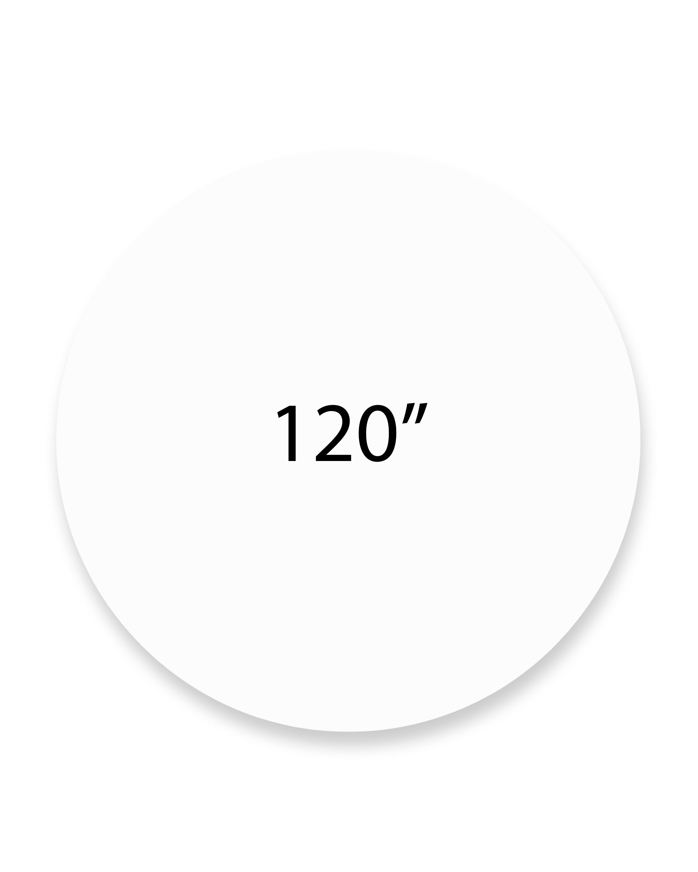 Tablecloth 120" Round White Signature