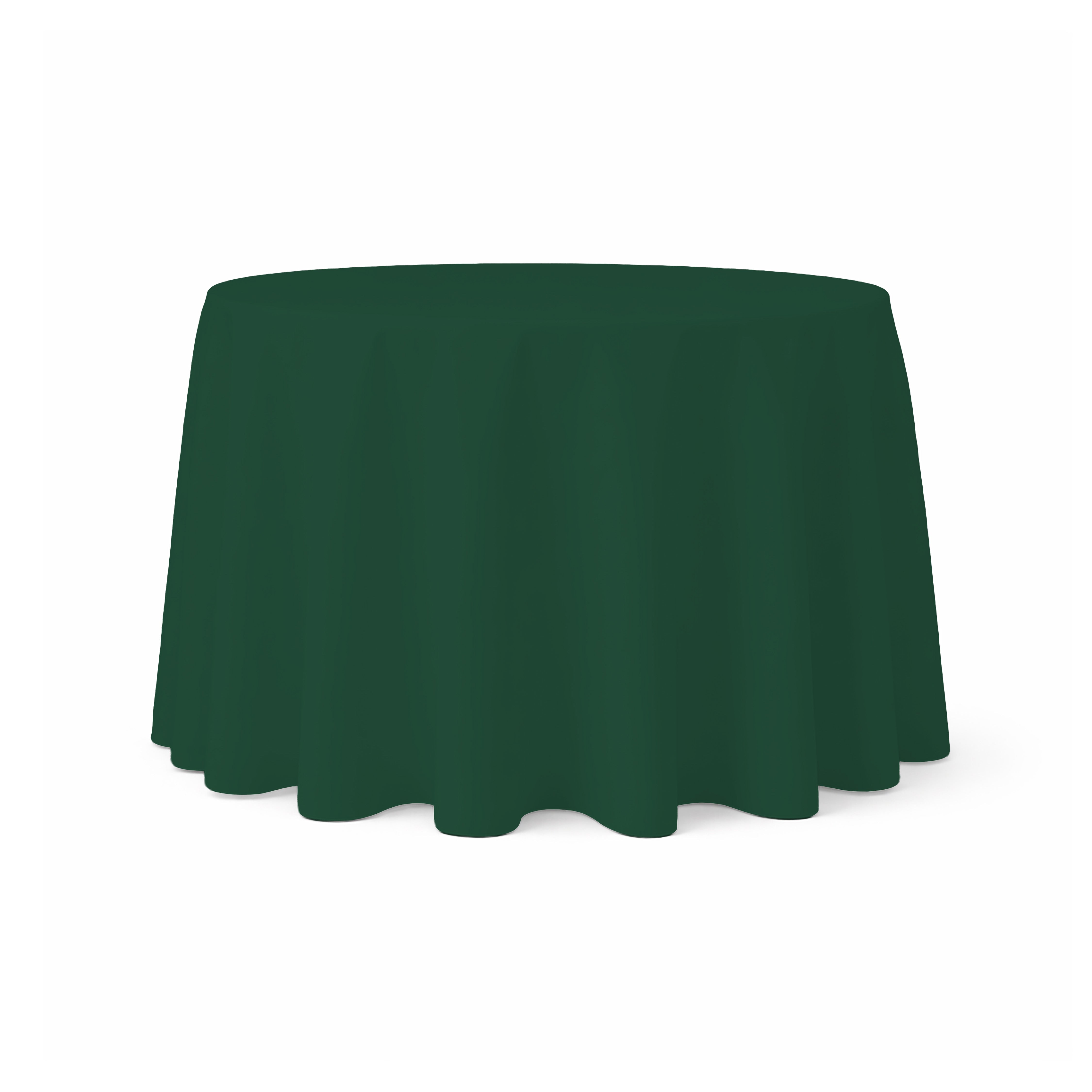 Tablecloth 132" Round Hunter Green Majestic