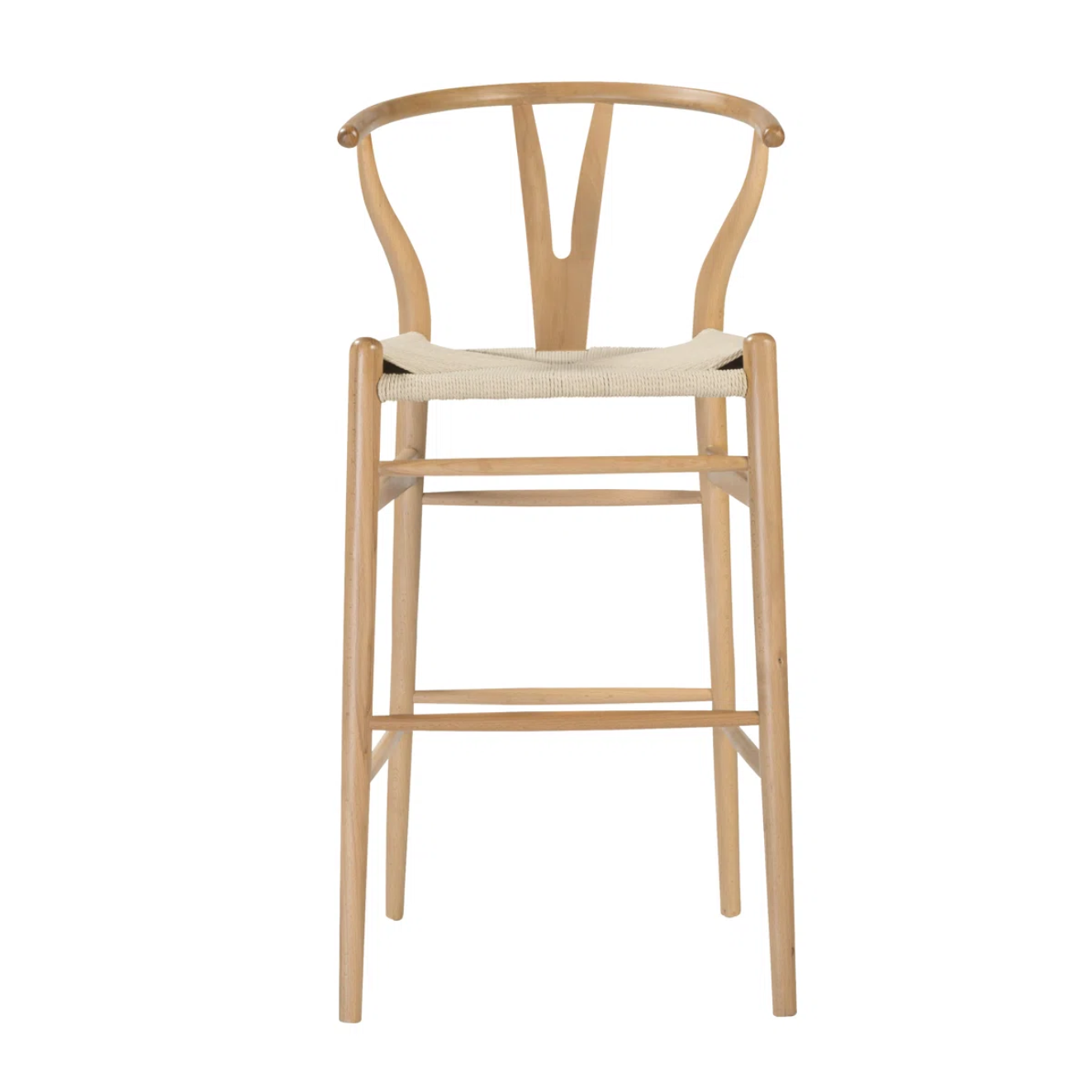 Stool, Wishbone Natural Assembled
