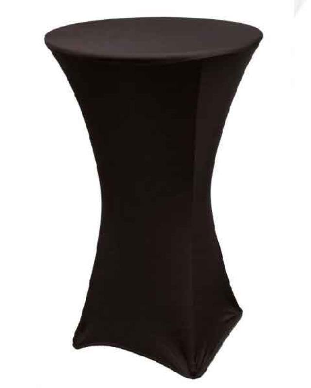 Stretch Cover, Cocktail 80 Black - Special Event Sales