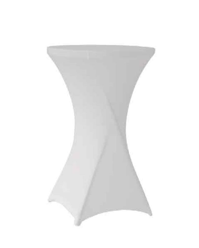 Stretch Cover, Cocktail 80 White - Special Event Sales