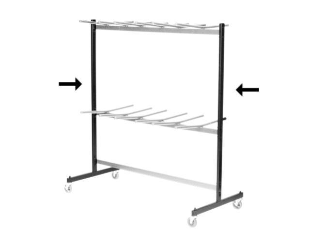 Tall End Frame Pair for Boston Trolley - Special Event Sales