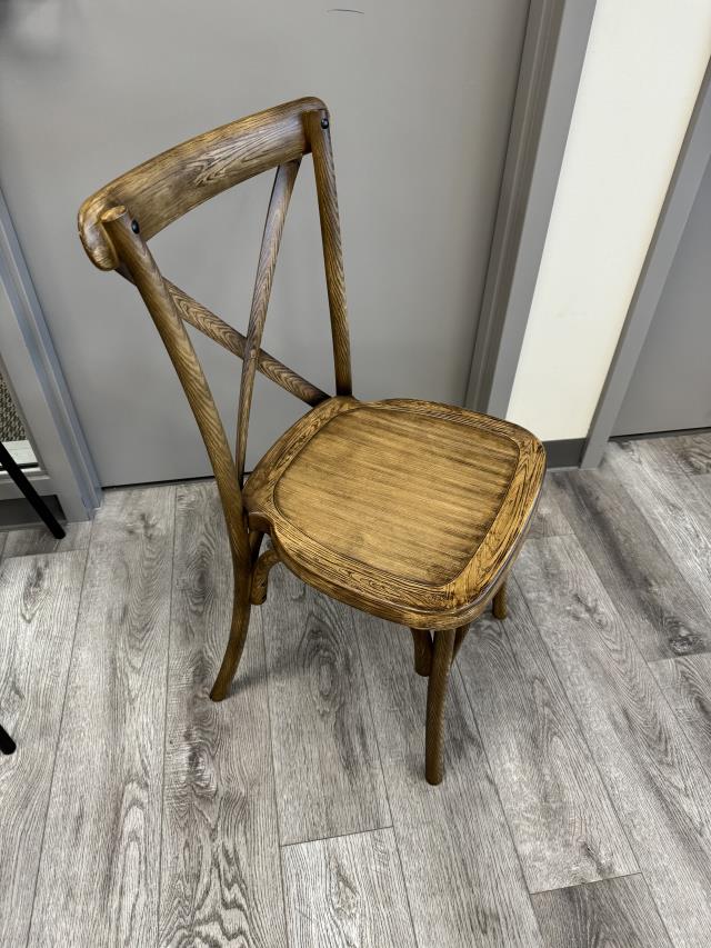 Chair, Crossback Oak Resin Textured