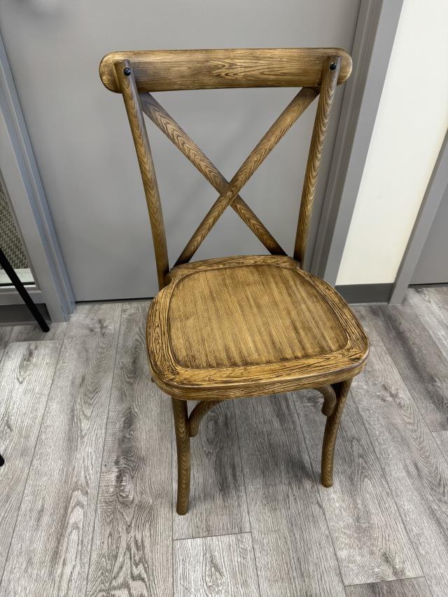 Chair, Crossback Oak Resin Textured