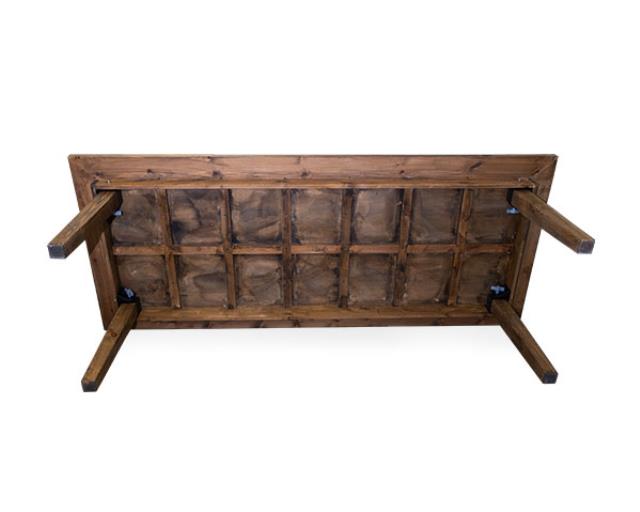 Table, 40" x 96" Farm Style Straight Leg Antique