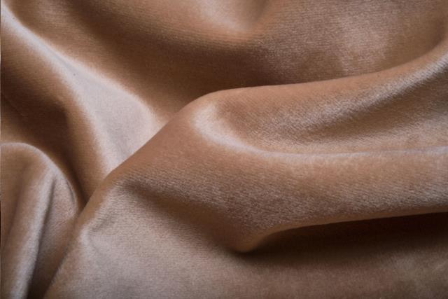 Tablecloth 120" Round Tan Velvet - Special Event Sales