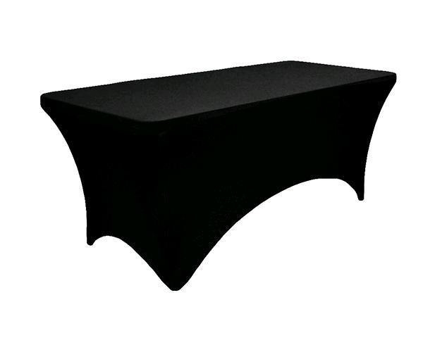 Spandex Cover 30" x 72" x 30"  Black - Special Event Sales