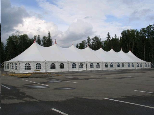 Pole Tent 40' x 180' White - Special Event Sales