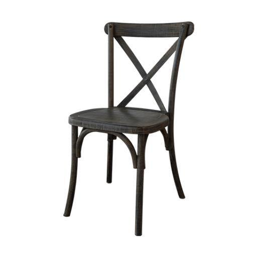 Chair, Crossback Ash Grey Resin - Special Event Sales