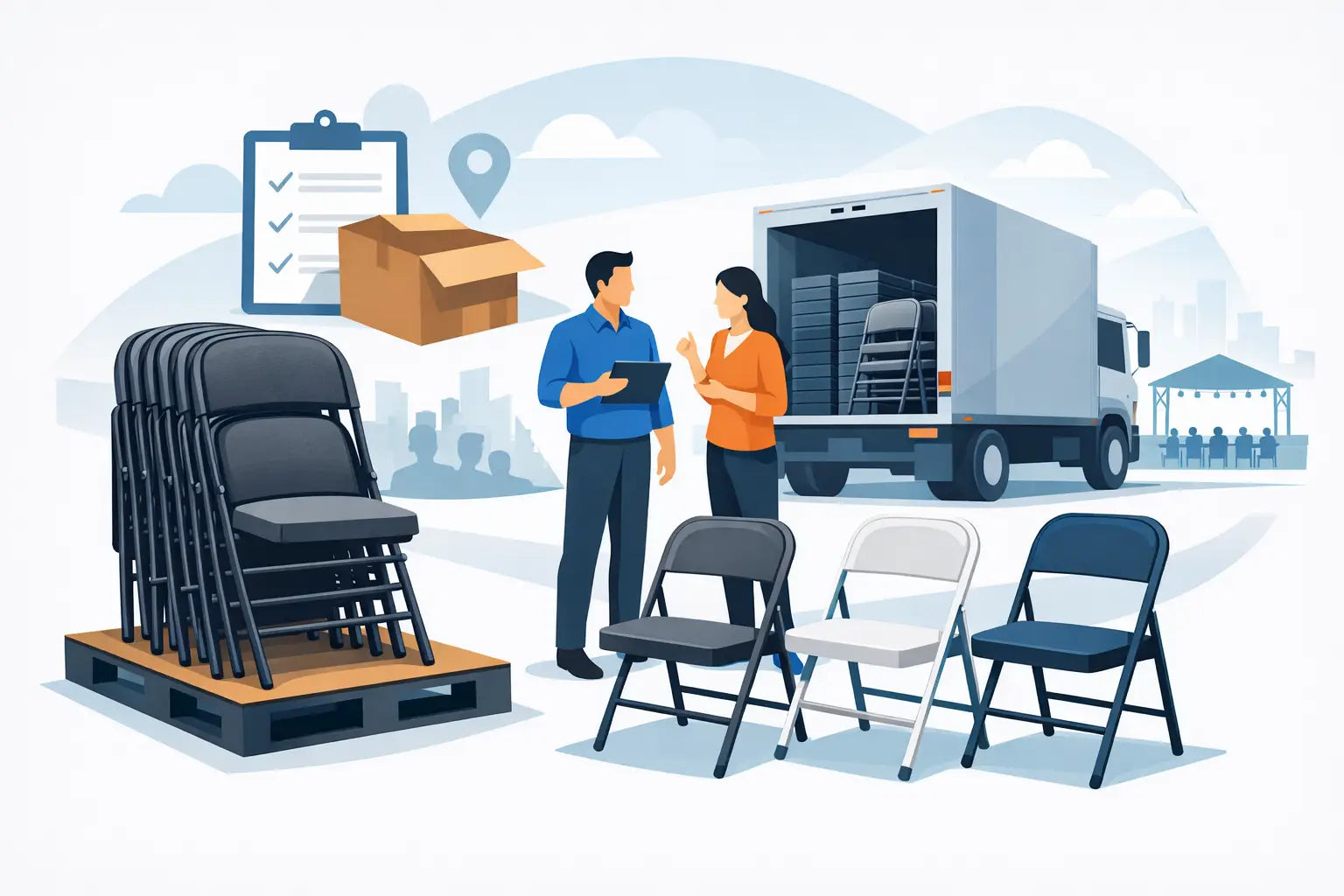 Buying Commercial Folding Chairs Bulk for Events