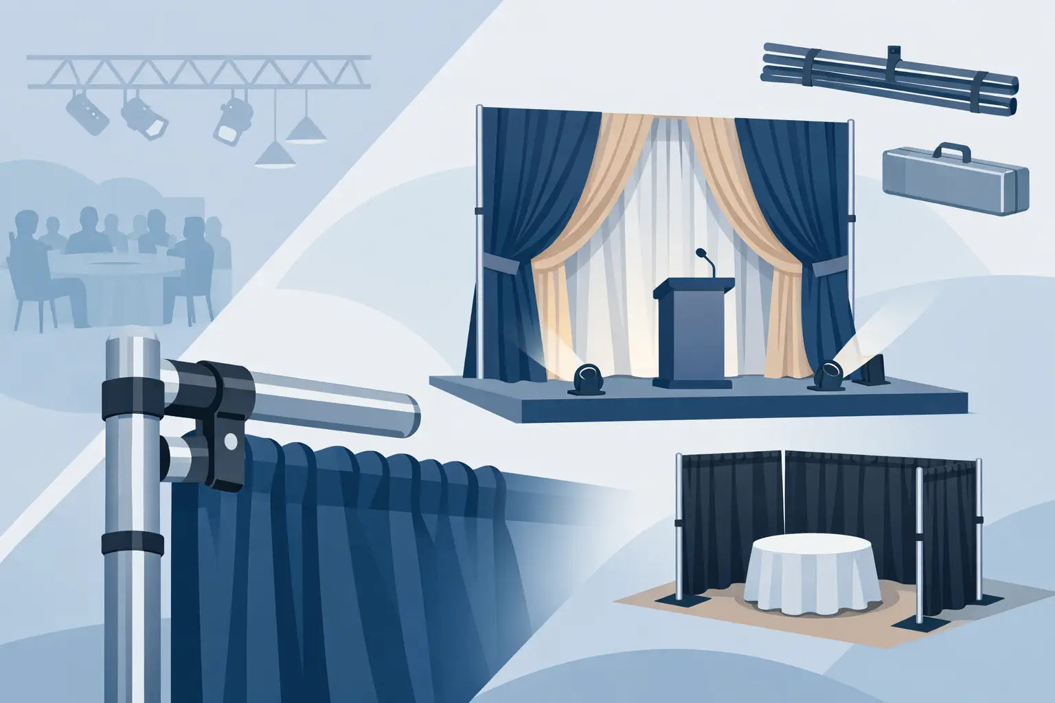 Choosing Commercial Pipe and Drape Kits for Events