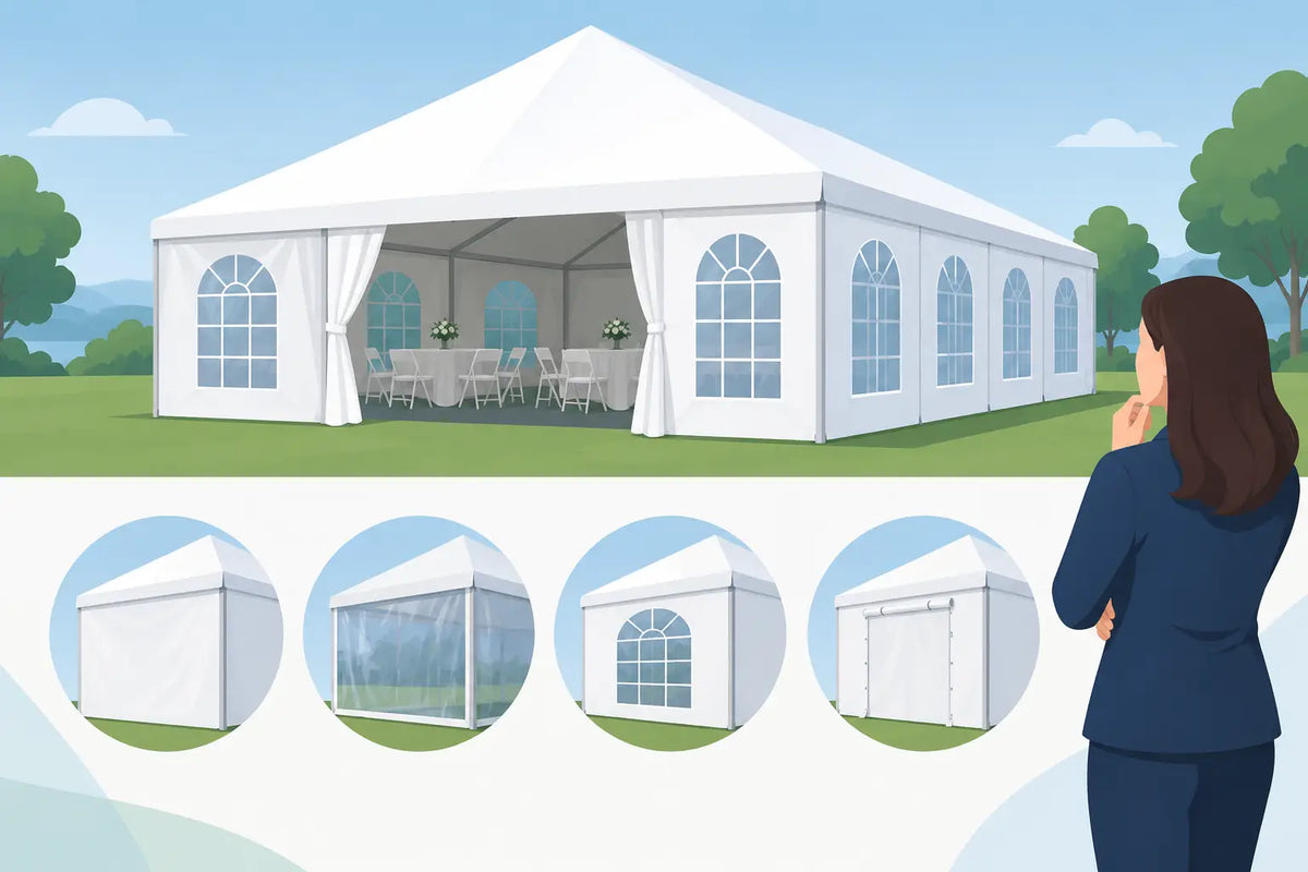 How to Choose Commercial Tent Sidewalls for Events