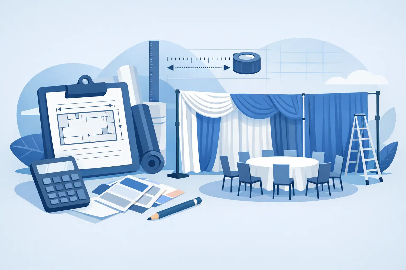 How to Calculate Pipe Drape for Event Spaces