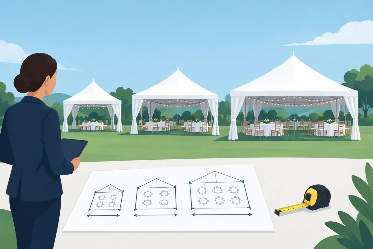 Commercial Tent Sizing Guide for Event Pros